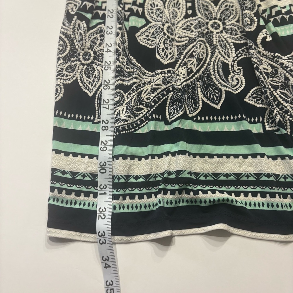 Signature by Robbie Bee Paisley Print Dress Sleeveless Size XL - Picture 6 of 10